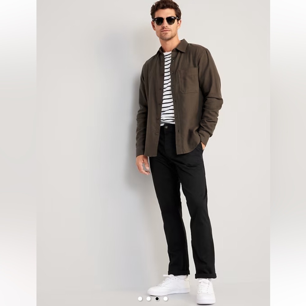 Old Navy Men's Straight Rotation Black Chino Pants